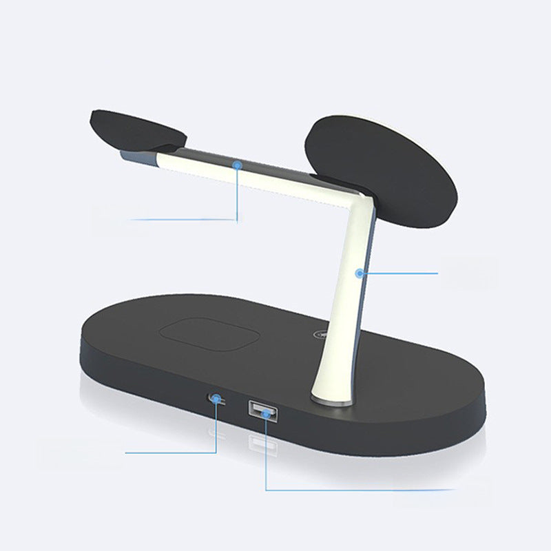 5-in-1 Wireless Charger 15W — Fast Charging Stand for iPhone, Apple Watch & AirPods