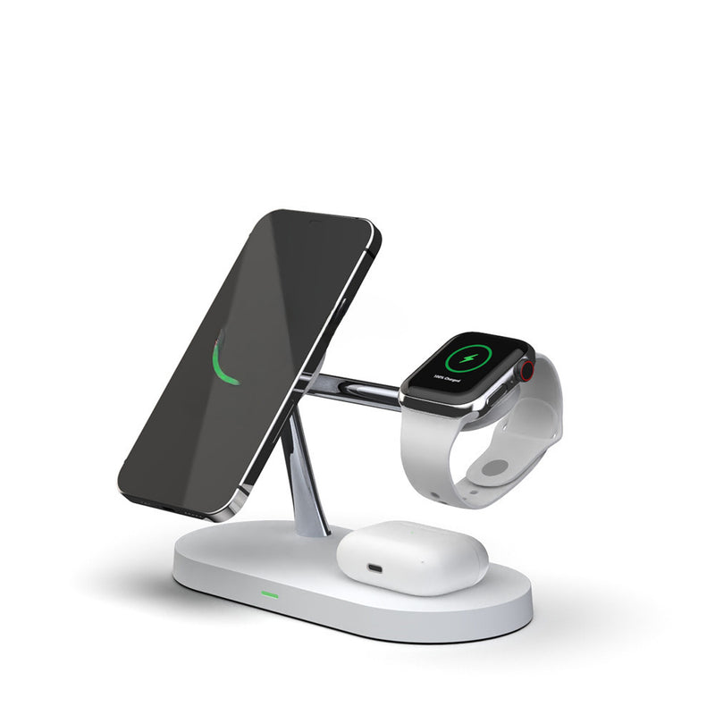 5-in-1 Wireless Charger 15W — Fast Charging Stand for iPhone, Apple Watch & AirPods