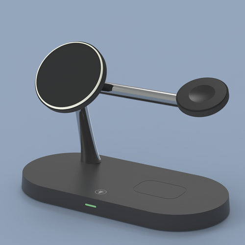 5-in-1 Wireless Charger 15W — Fast Charging Stand for iPhone, Apple Watch & AirPods